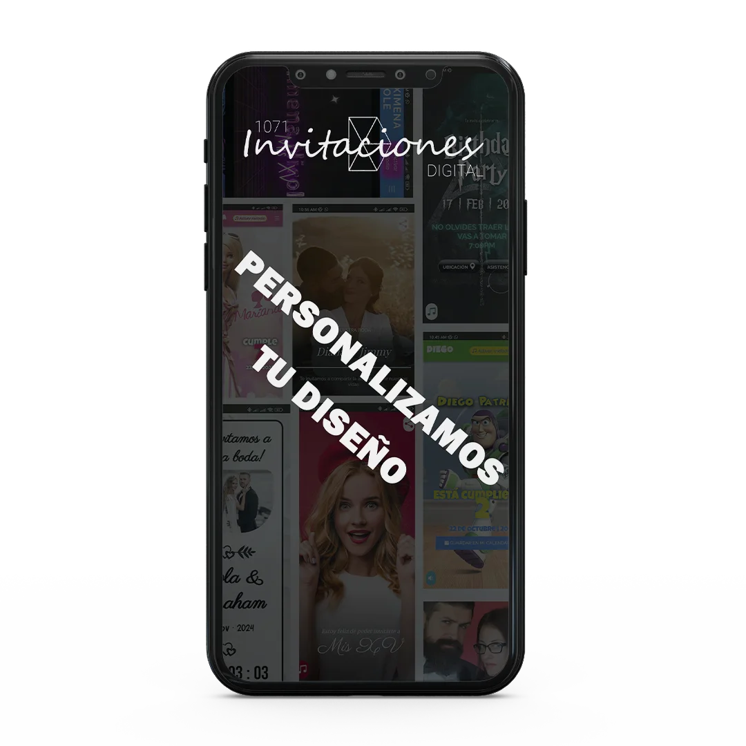 Ejemplo de invitación digital en celular