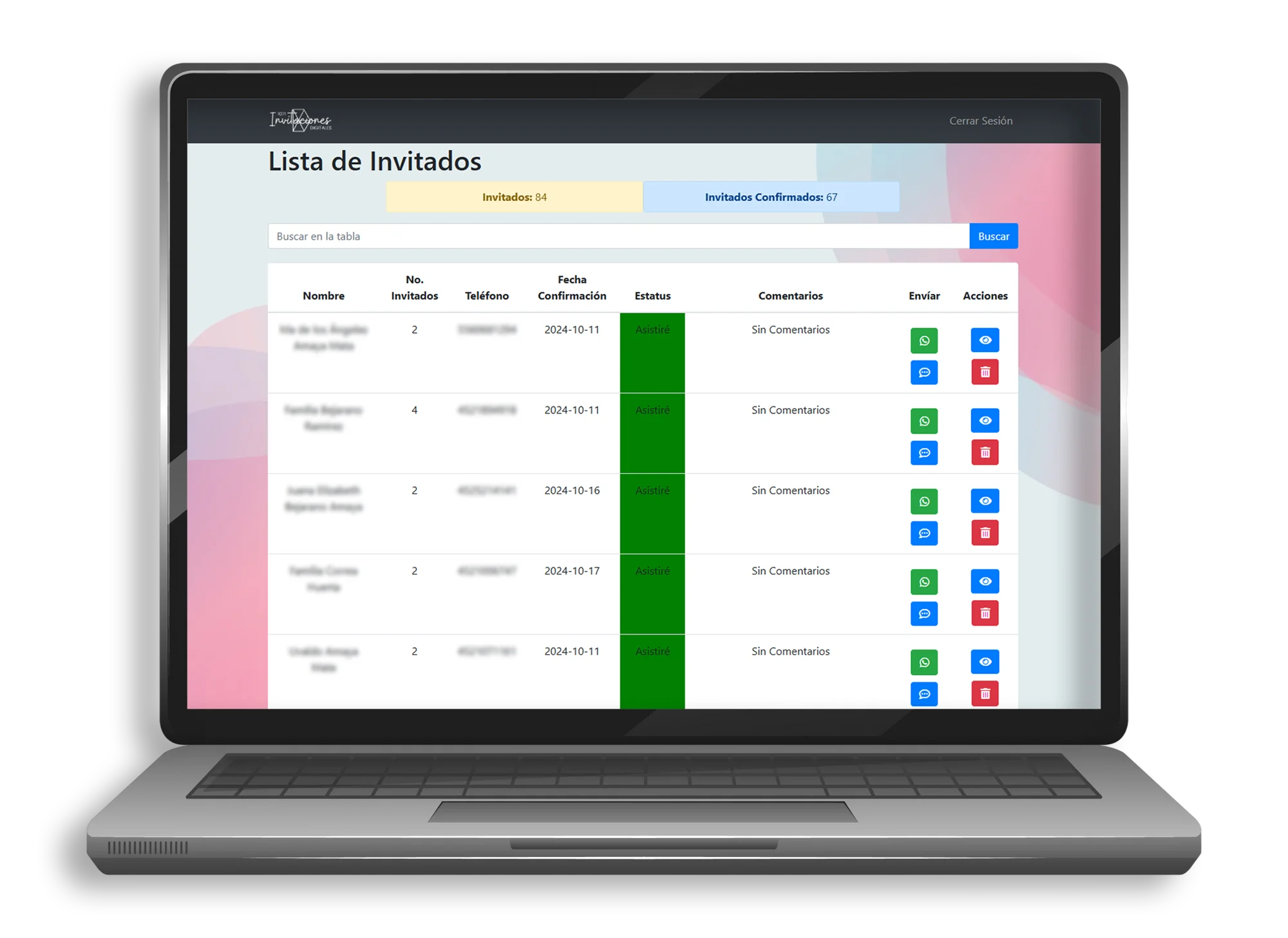 Laptop con sistema de invitados